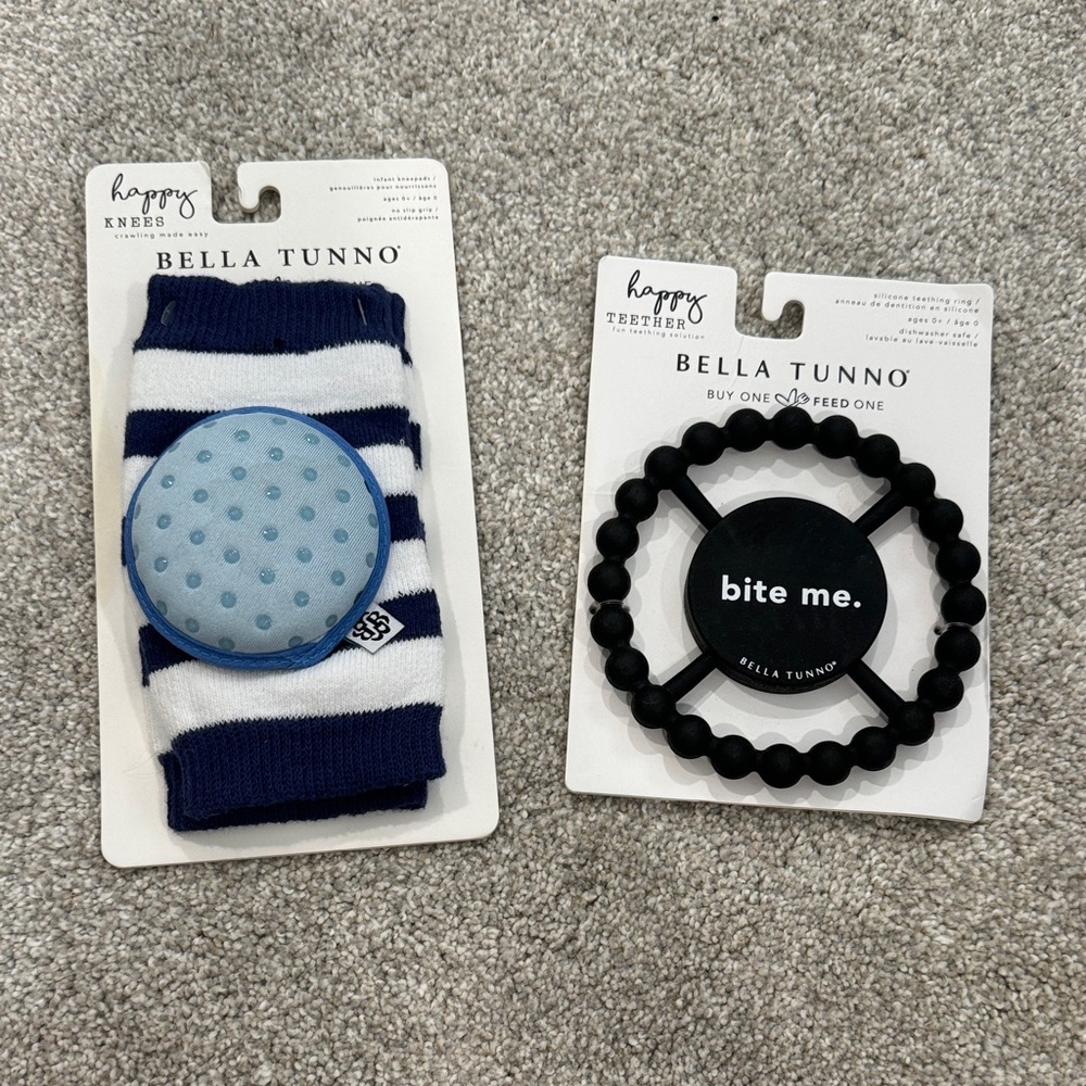 Bella Tunno knee pads and teether-brand new